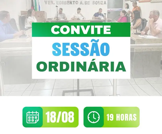 Câmara Municipal do Congo Convida População para Sessão Ordinária