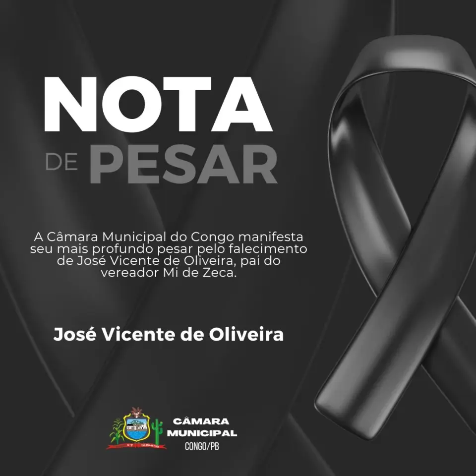 Câmara do Congo emite Nota de Pesar pelo falecimento de José Vicente de Oliveira