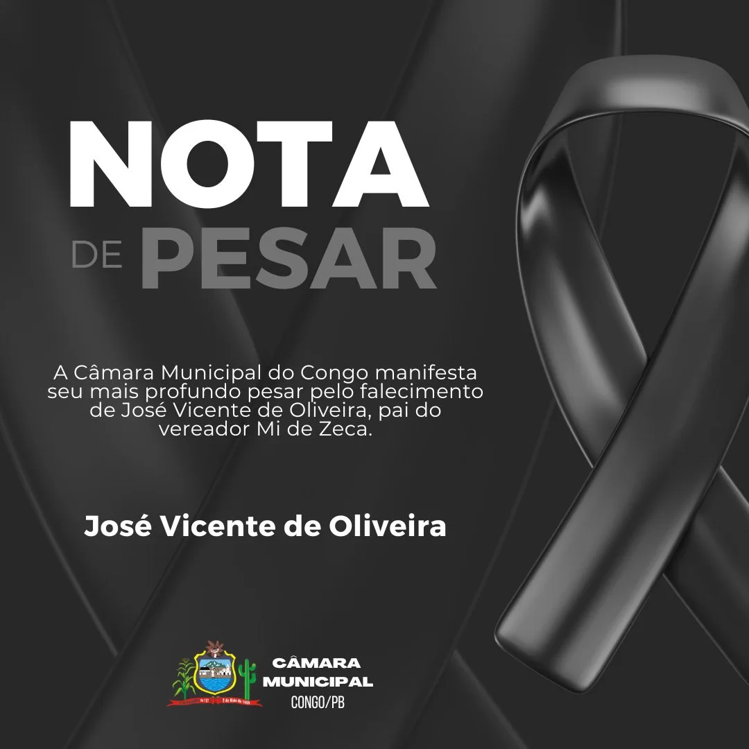 Câmara do Congo emite Nota de Pesar pelo falecimento de José Vicente de Oliveira