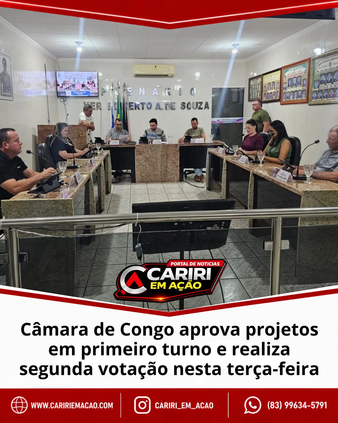 Câmara de Congo aprova projetos em primeira votação